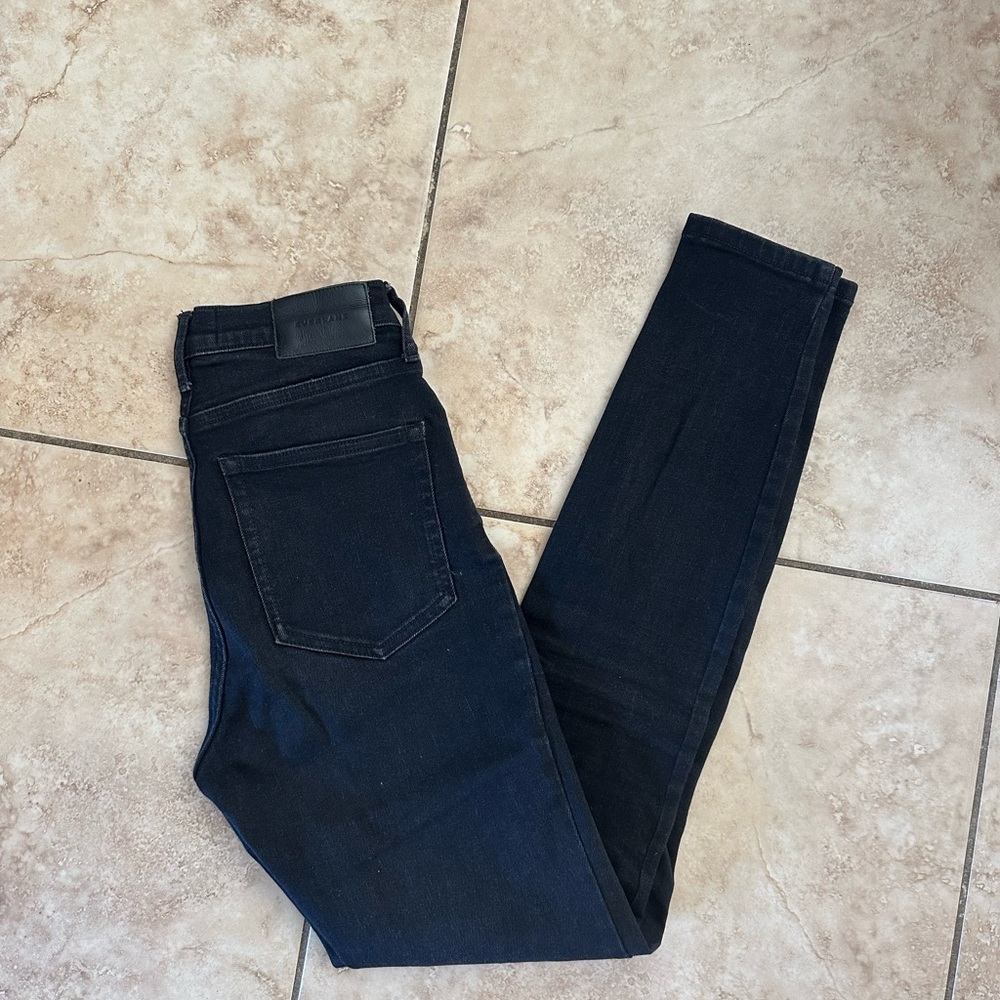 Everlane 27 tall black skinny jeans